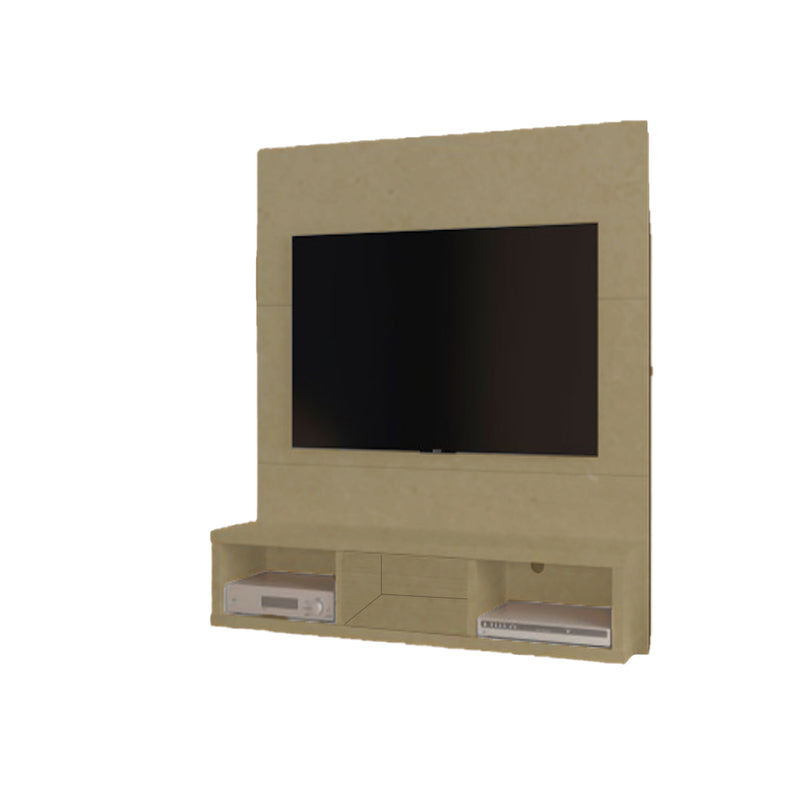 Painel Para Tv Em Ate 32 polegadas 3 Nichos Natural Em Mdf
