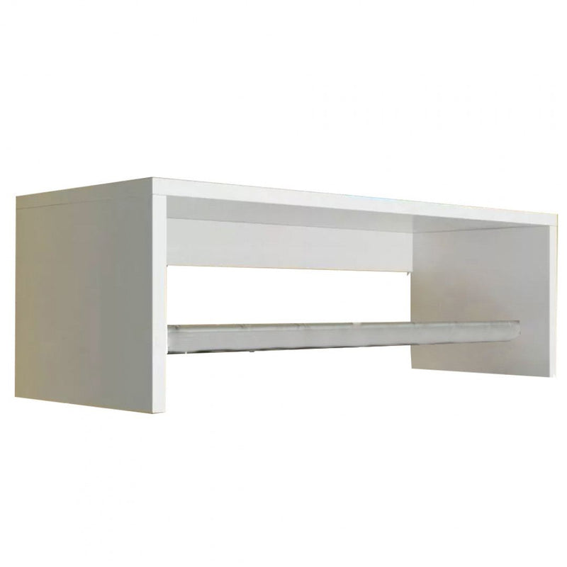 Nicho com Var‹o 80cm Branco Em Mdf