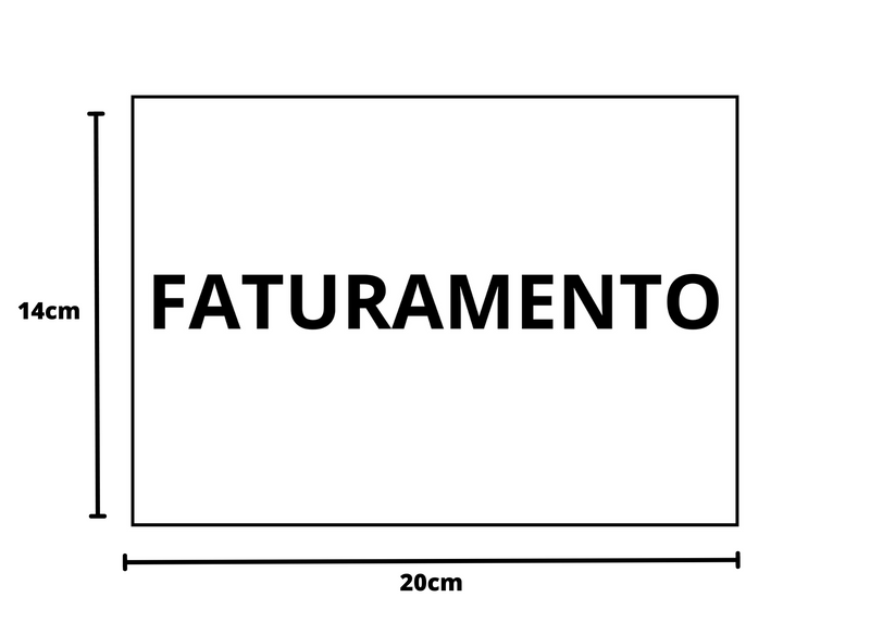 Placa sinalização 1/2 oficio faturamento mdf natural