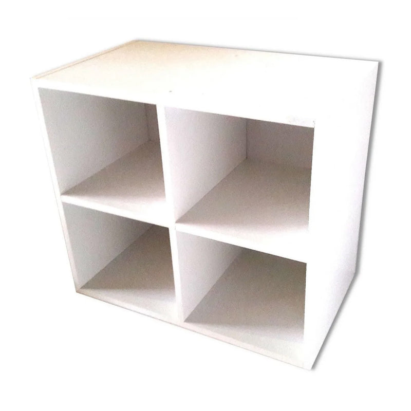 Biblioteca Cubo Aéreo Em Mdf Branco