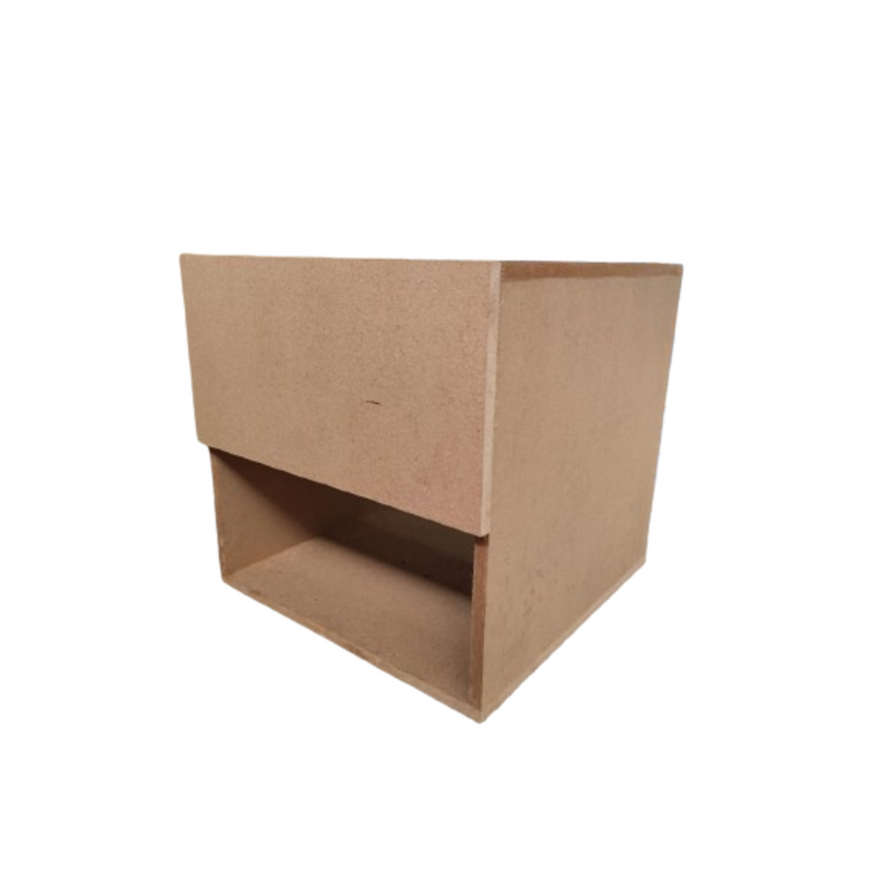 Mesa de cabeceira c Gaveta Secreta Lado Direito Mdf Natural