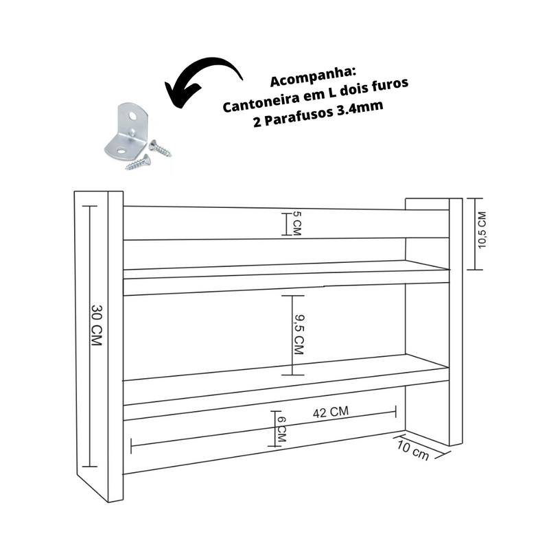 PORTA CHAVE ORGANIZADOR TROVARELLI Preto