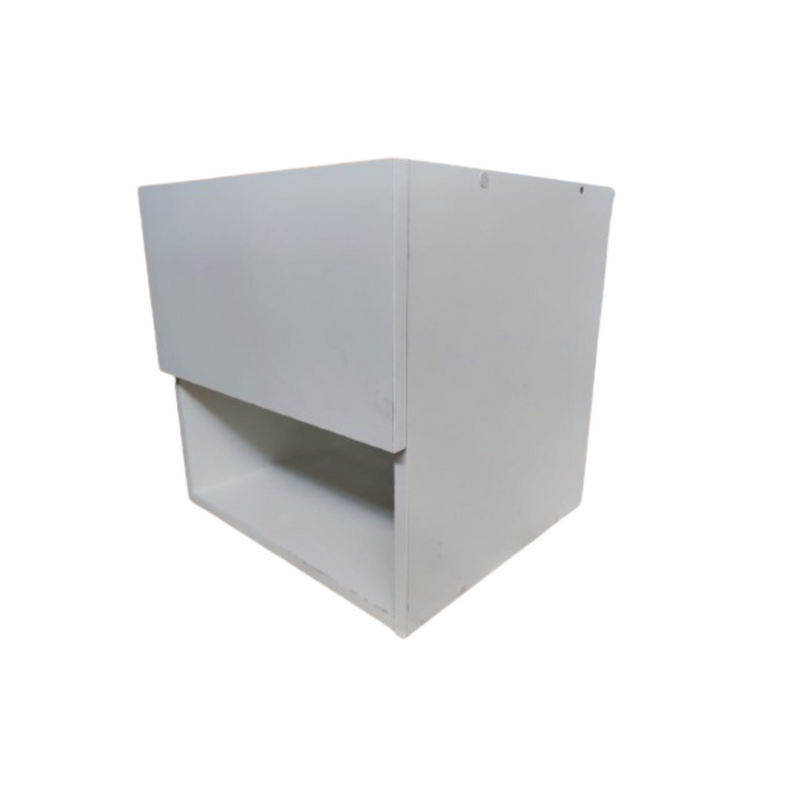 Mesa de Cabeceira c Gaveta Secreta Lado Esquerdo Mdf Branco