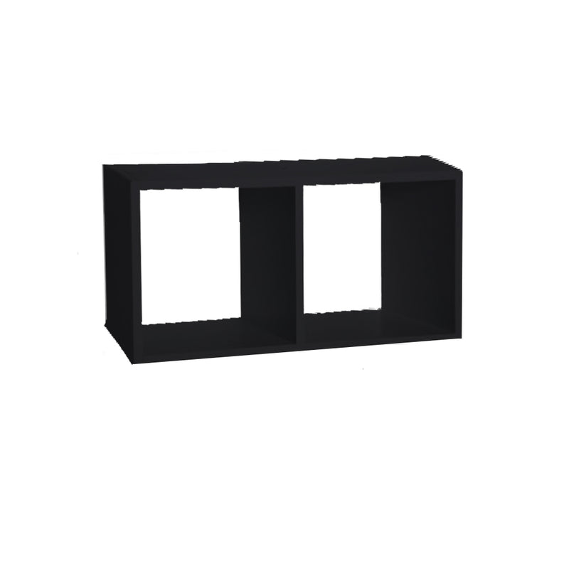 Nicho Duplo 50X25X20 cm Em mdf Preto