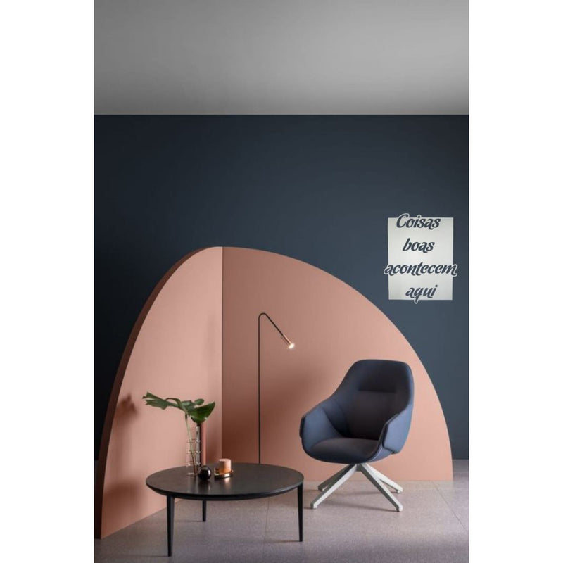 Quadro Decorativo "Coisas Boas Acontecem Aqui" Branco Em Mdf