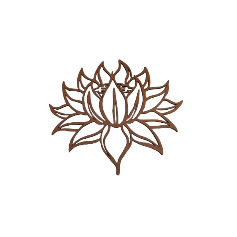 Mandala Flor de Lotus em MDF Natural