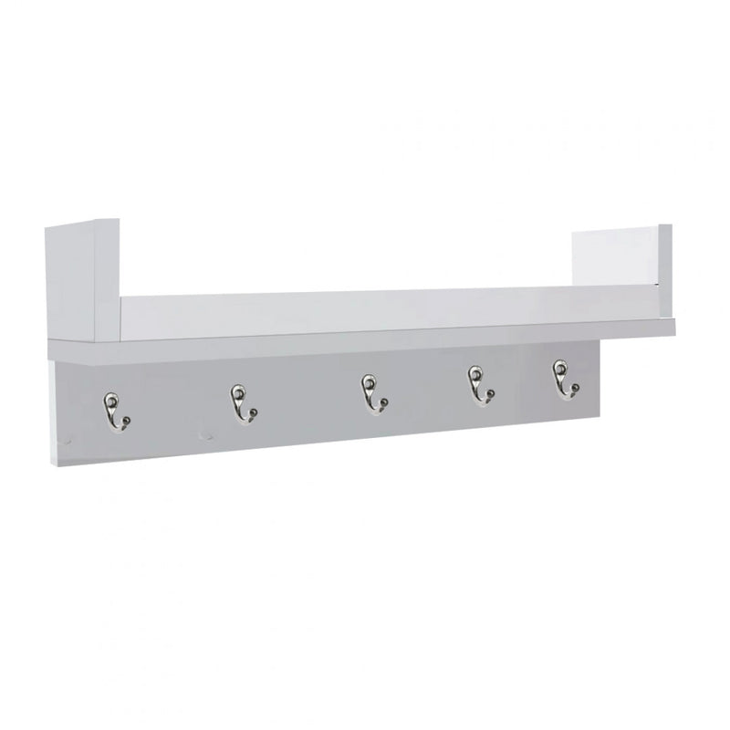 Porta Chaves com Prateleira Branco Em Mdf