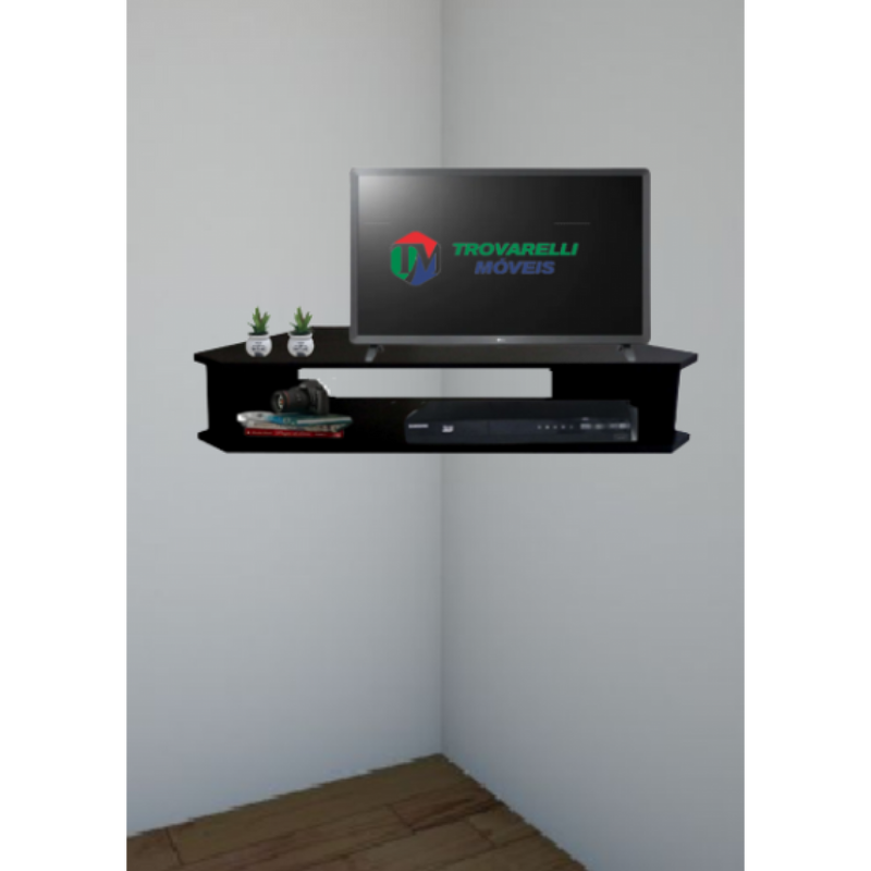 Rack Sala De Canto Preto Para tv AtŽ 32 Polegadas Em Mdf