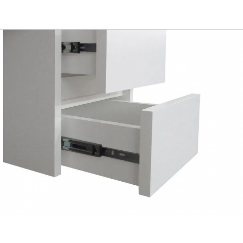 Escrivaninha suspensa Mesa Para notebook Branca Em Mdf