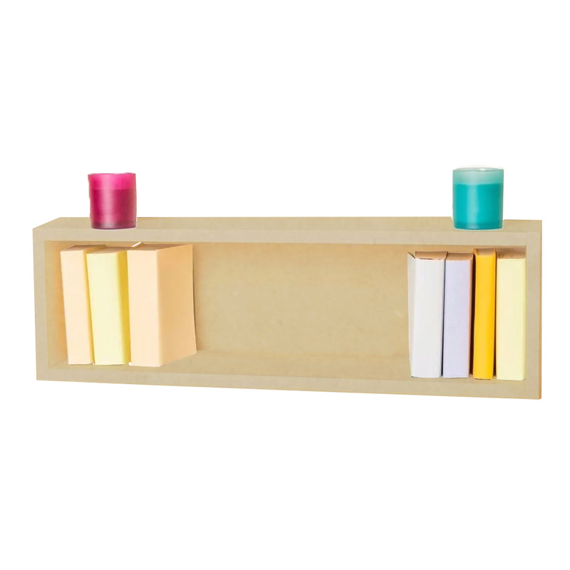 Nicho Retangular Decorativo 70x15x15 Natural