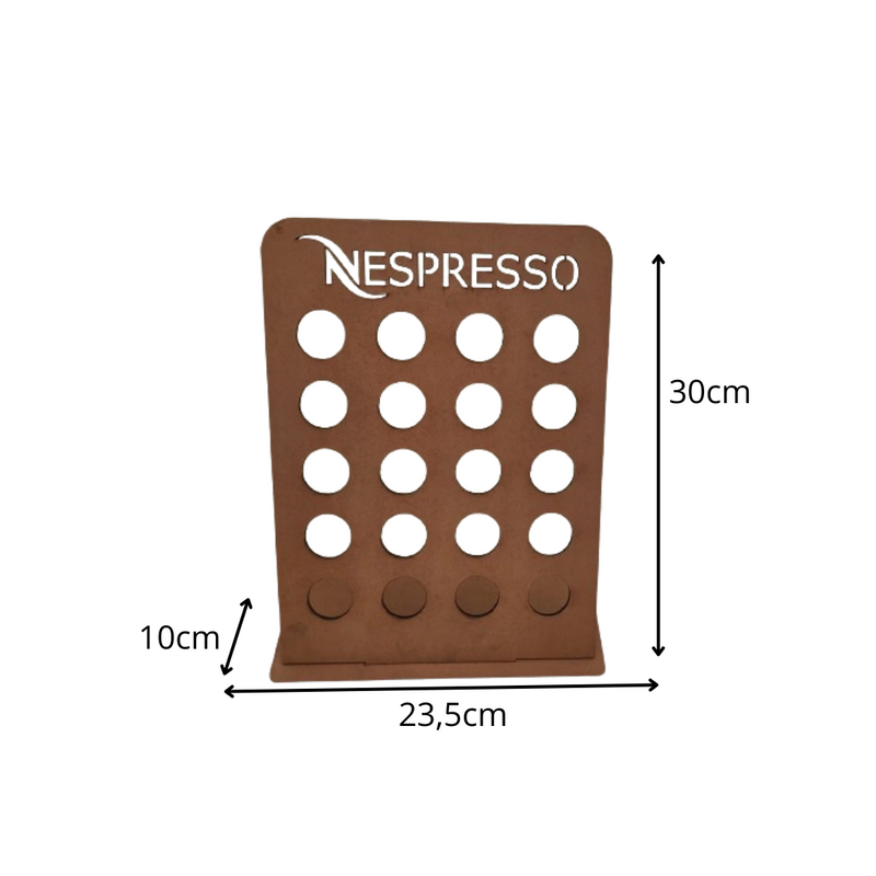 Porta Cápsulas nespresso Grande MDF natural