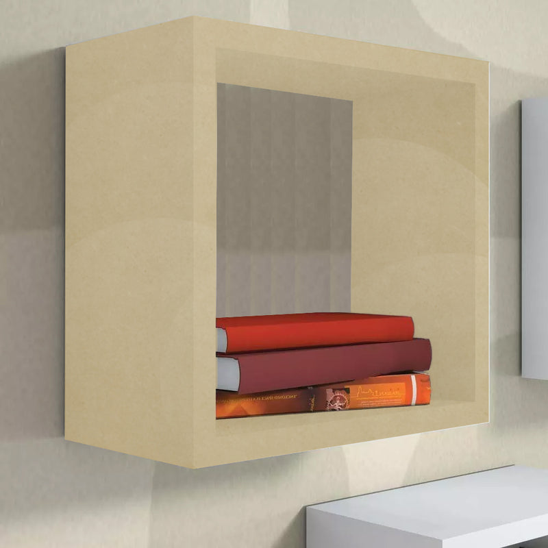 Nicho Decorativo 25X25X20 cm Em Mdf Natural