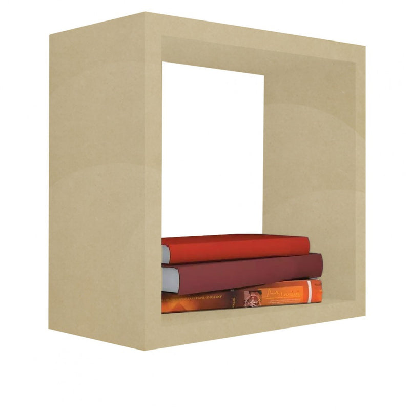 Nicho Decorativo 25X25X20 cm Em Mdf Natural