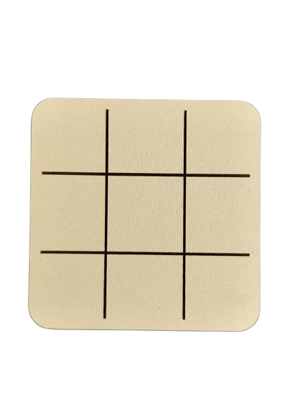 Jogo da Velha em MDF 3mm branco passa tempo perfeito
