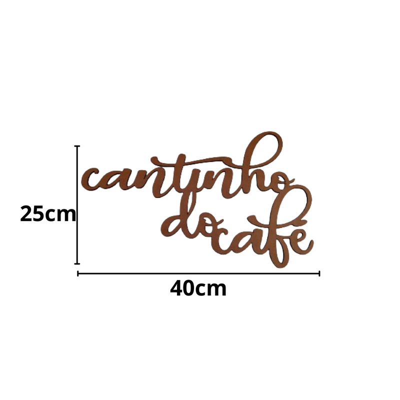 Cantinho do Café 7 em mdf 3mm natural