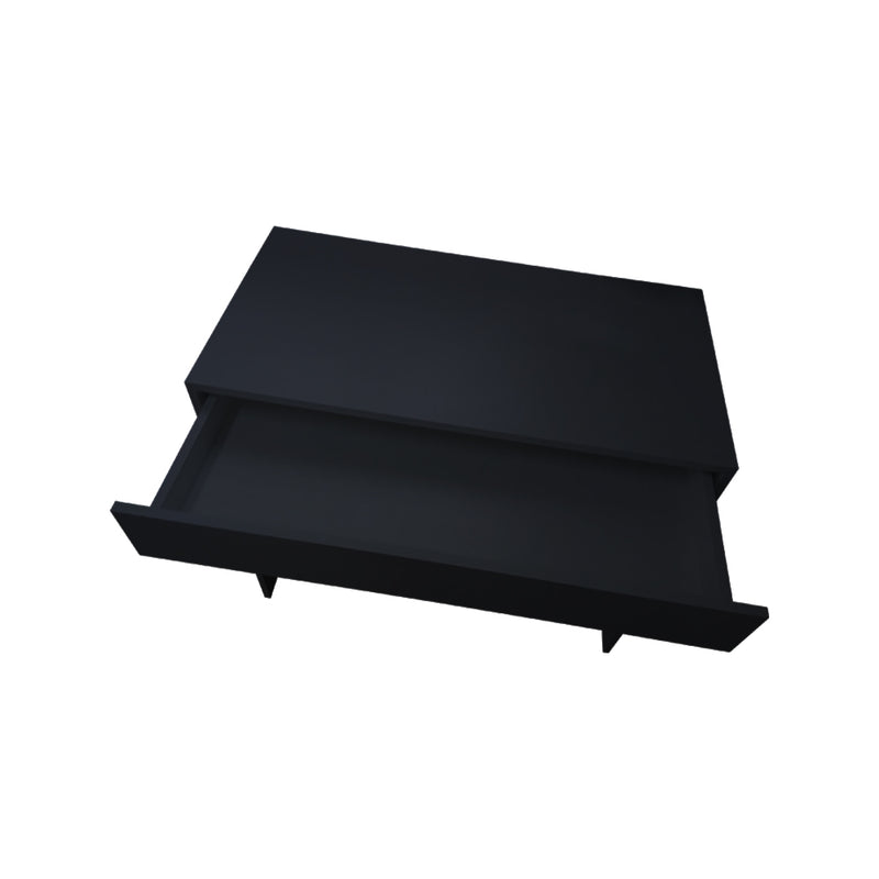 Mesa Office Com Gaveta Preto Em Mdf