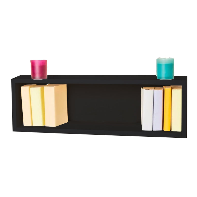 Nicho Retangular Decorativo  70x15x15 Preto Em Mdf