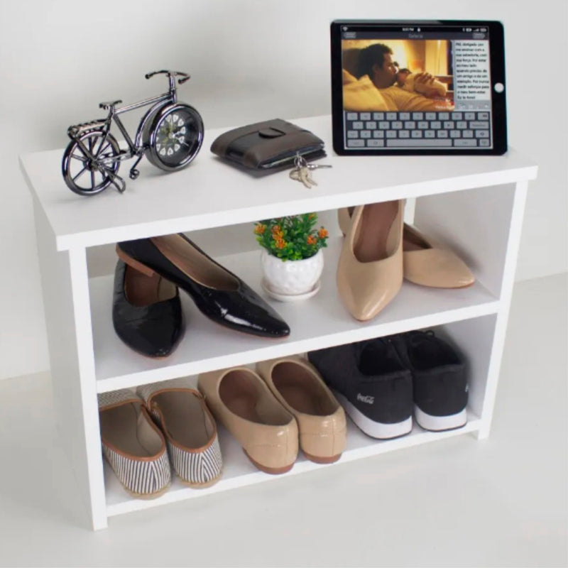 Sapateira Matte Em Mdf Branco