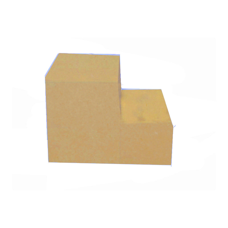 Escada Auxiliar  2 Degraus Em Mdf Natural