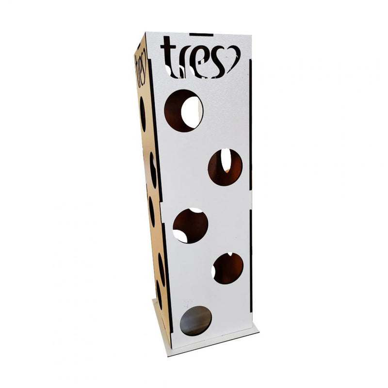 Torre Porta Capsulas Três Corações MDF Branco