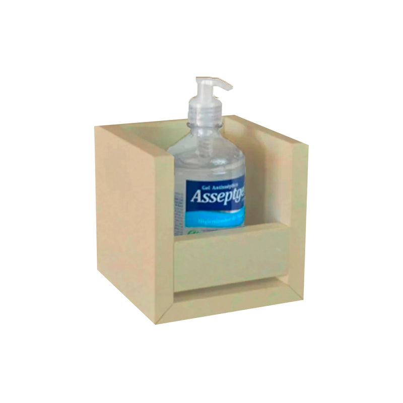 Suporte çlcool em Gel Natural Em Mdf