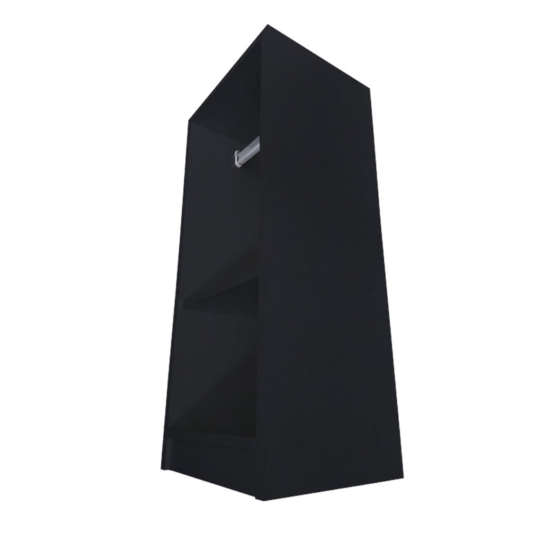 Armário Bonecas Infantil Preto Em Mdf