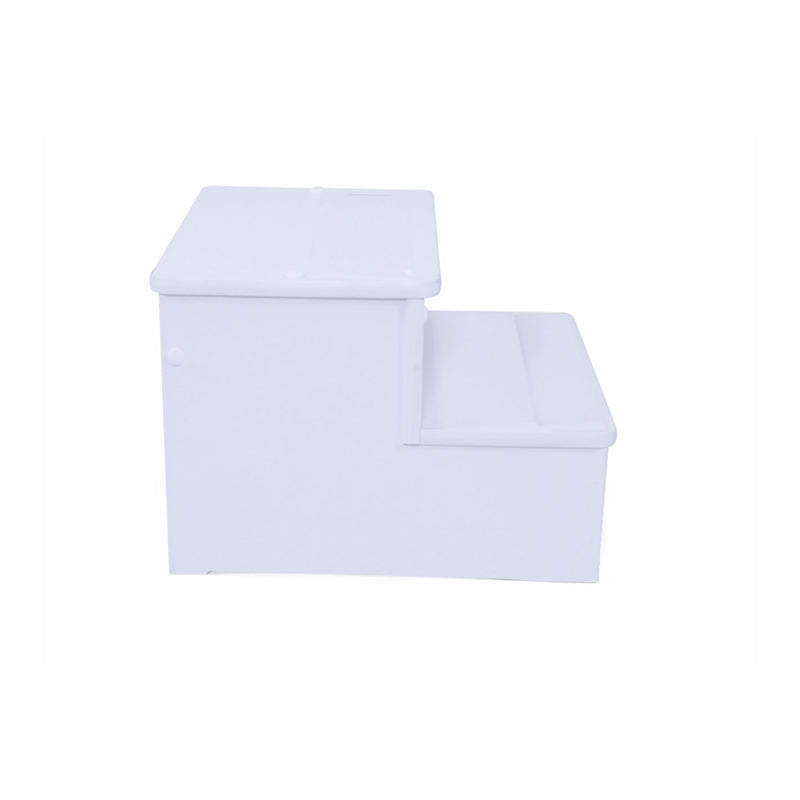 Escada Auxiliar  2 Degraus Em Mdf branco