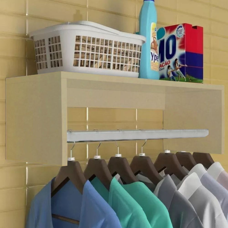 Nicho Com Var‹o Natural 80 cm Em Mdf