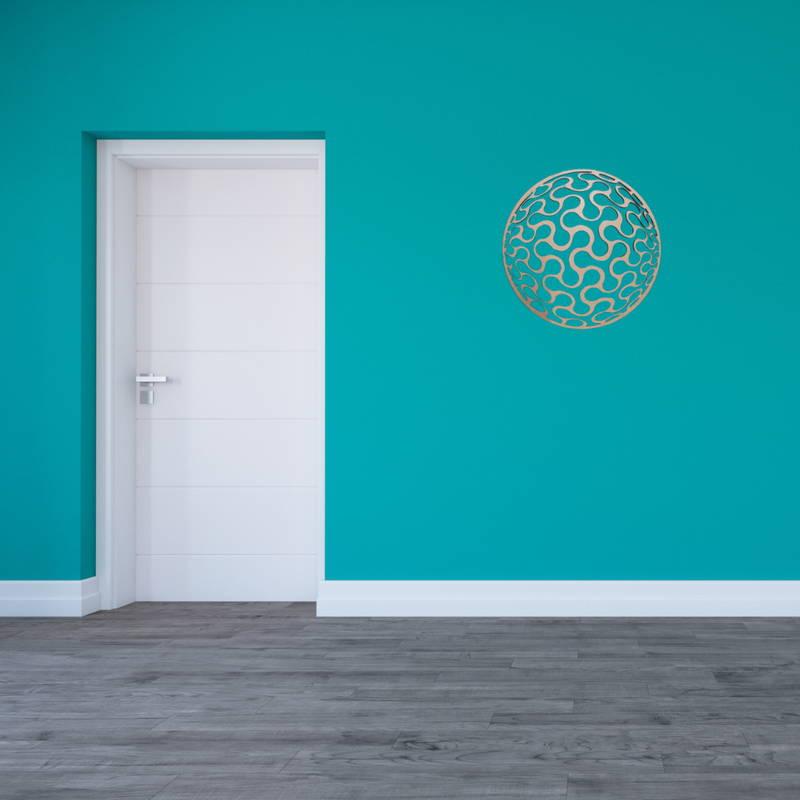 Mandala Spinner 20 cm decoração ambiente natural mdf 3mm