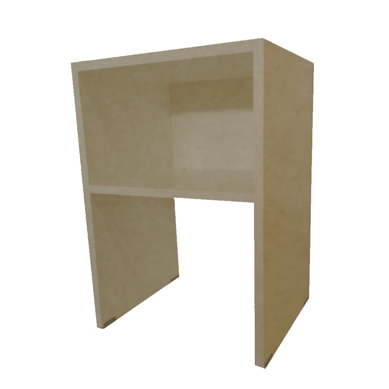 Mesa De Cabeceira Simples Em Mdf Natural