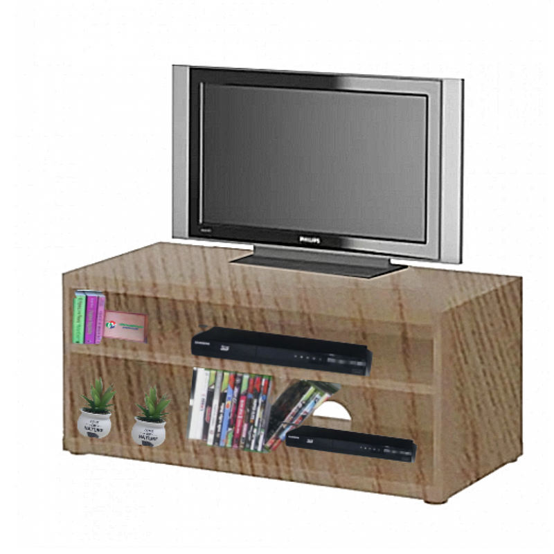 Rack Sala Madeirado de Chão Para Tv Ate 32 Polegadas Em Mdf