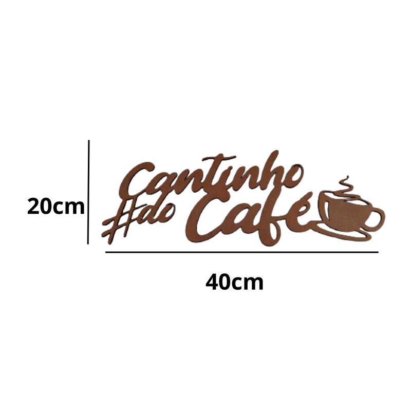Cantinho do Café 5 em mdf 3mm natural