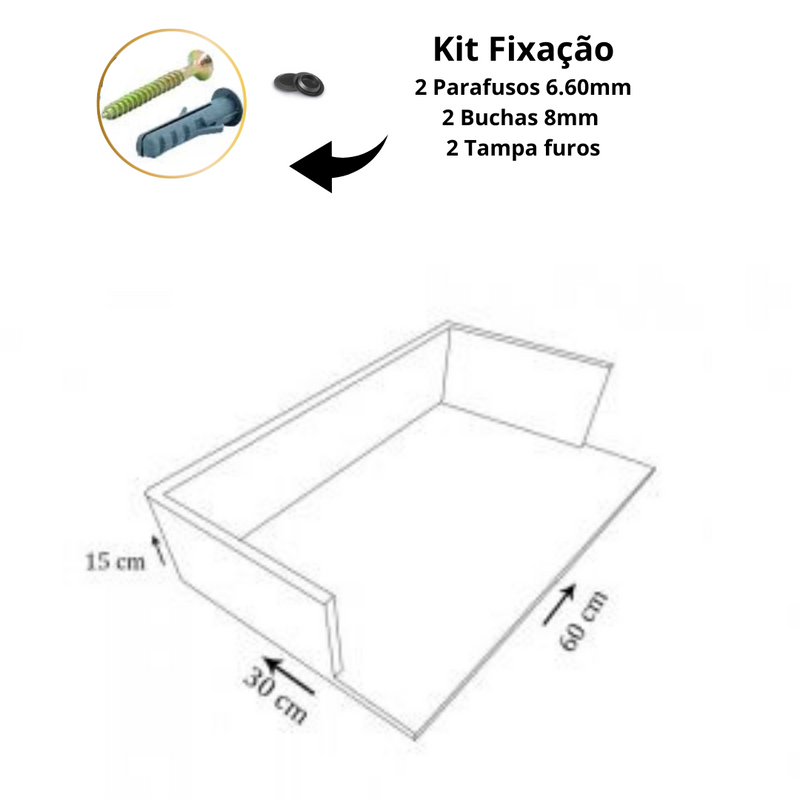 Suporte para Impressora Simples Trovarelli Em Mdf Madeirado