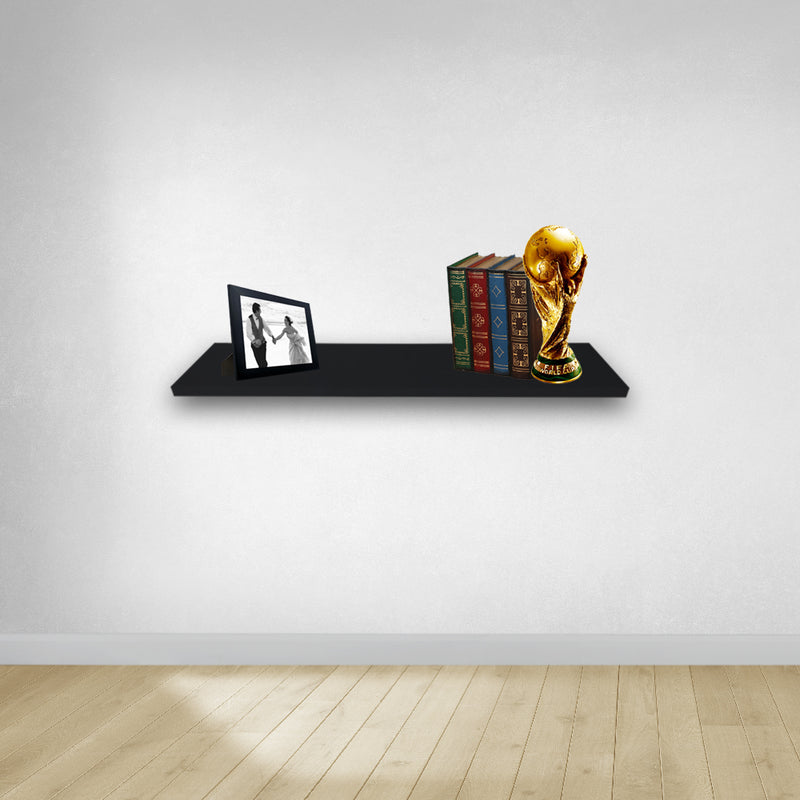 Prateleira Simples Trovarelli 40x15 cm varias cores Preto