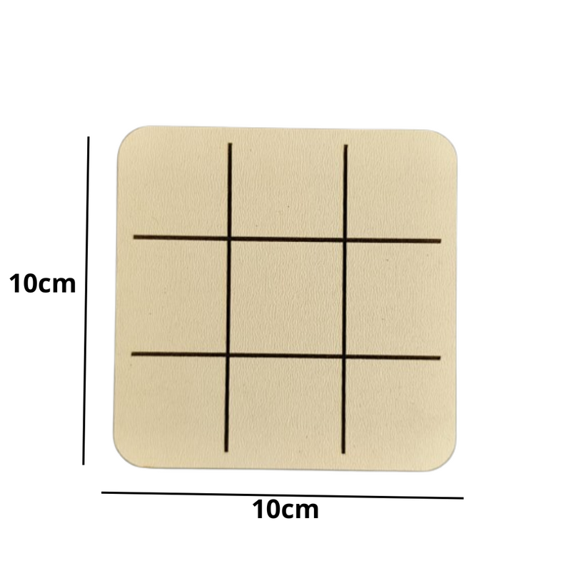 Jogo da Velha em MDF 3mm natural passa tempo perfeit