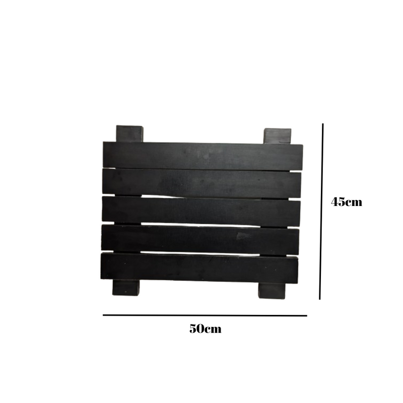 painel Canaletado modular 50x50 cm preto