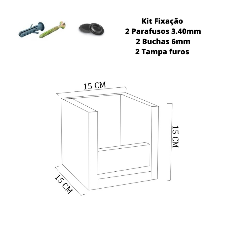 Suporte çlcool em Gel Natural Em Mdf