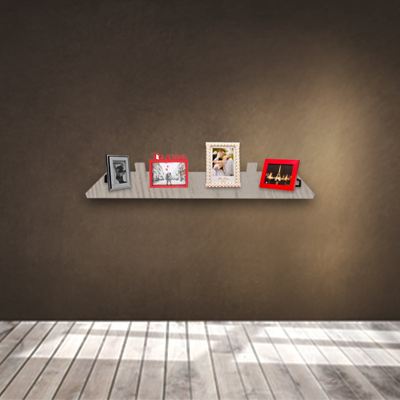 Prateleira Simples Madeirado 80X15 cm Com Suporte Em Mdf