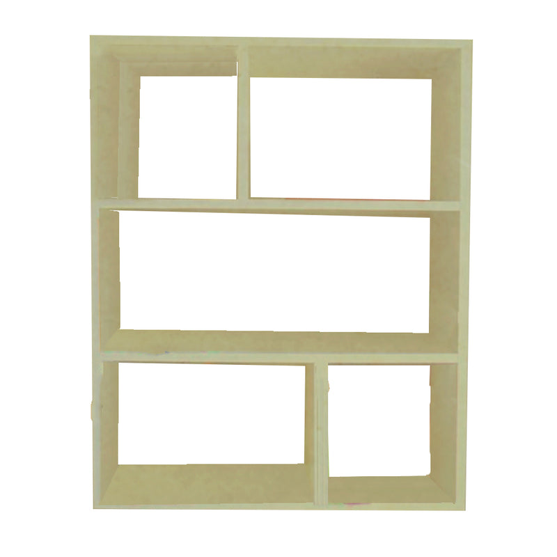 Estante de Parede Multiuso Decoração Livros Madeirado Em Mdf