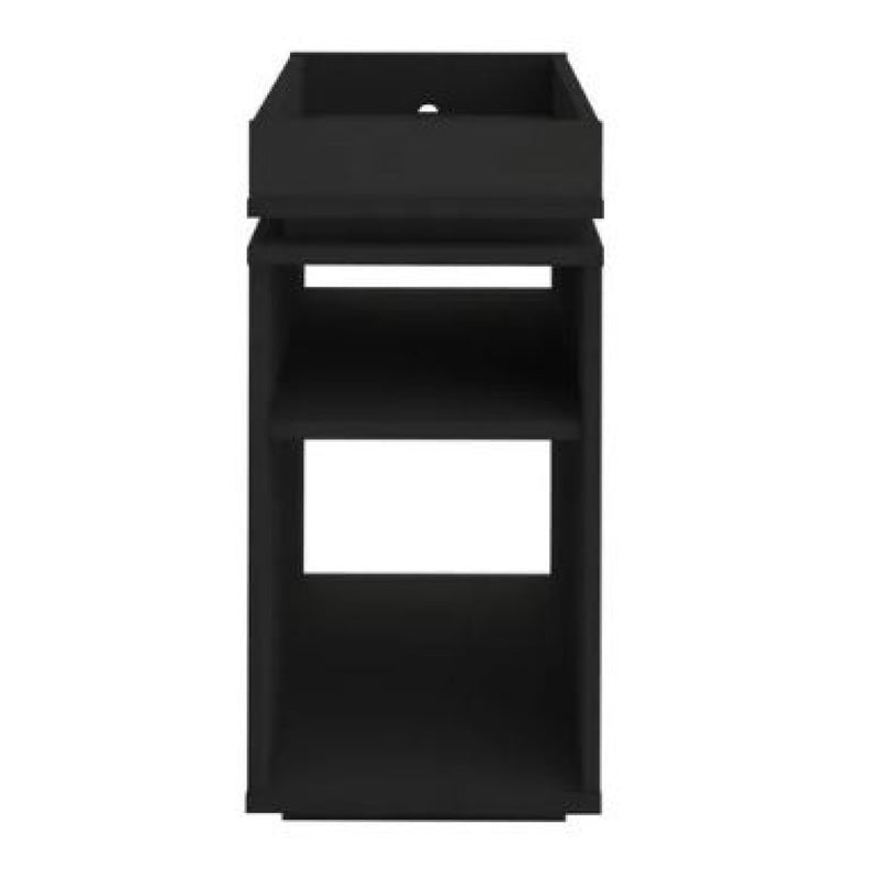 Mesa de Cabeceira Lateral Preto Em Mdf