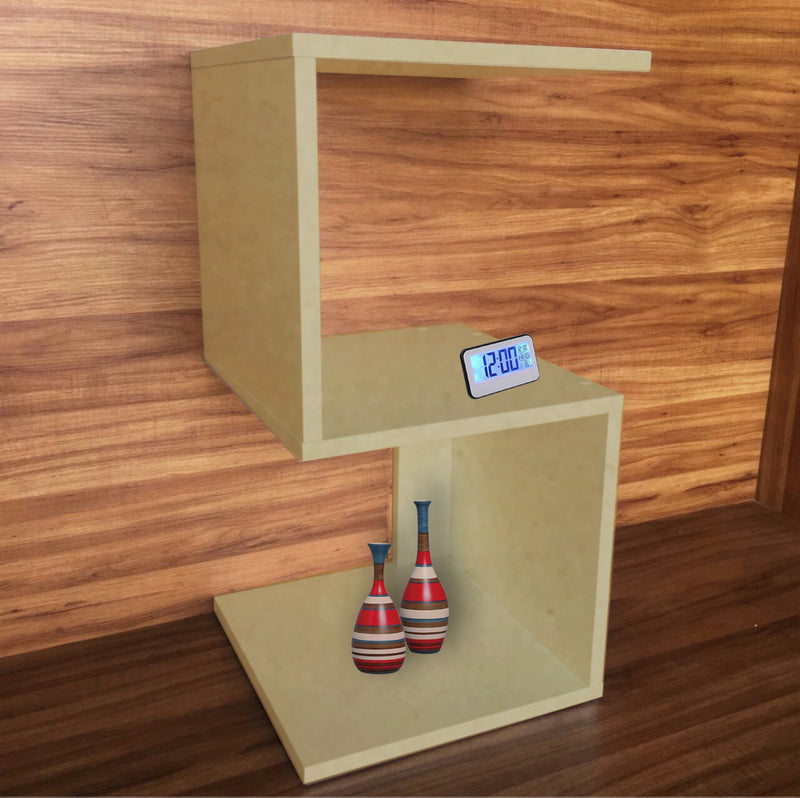 Mesa De Cabeceira Em S Em Mdf  Natural