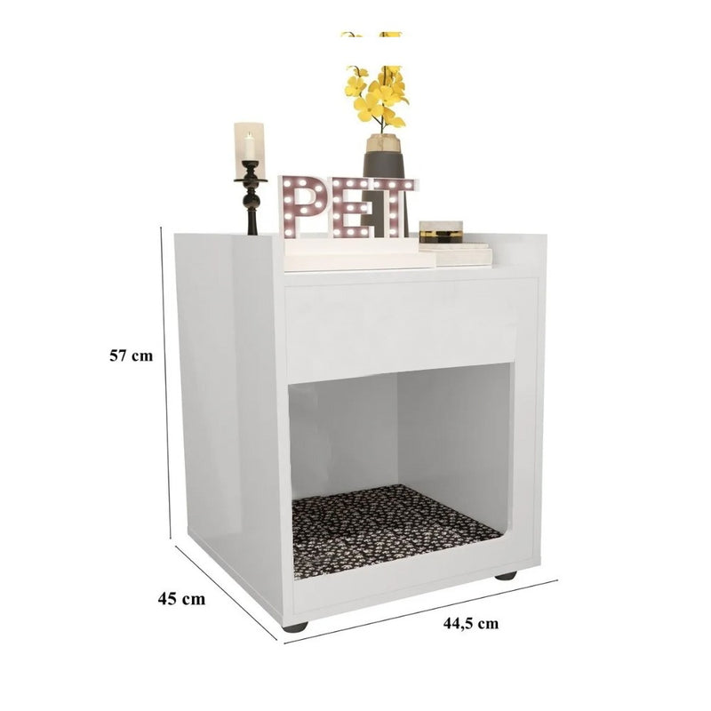 Mesa De Cabeceira/Cama Pet Em Mdf