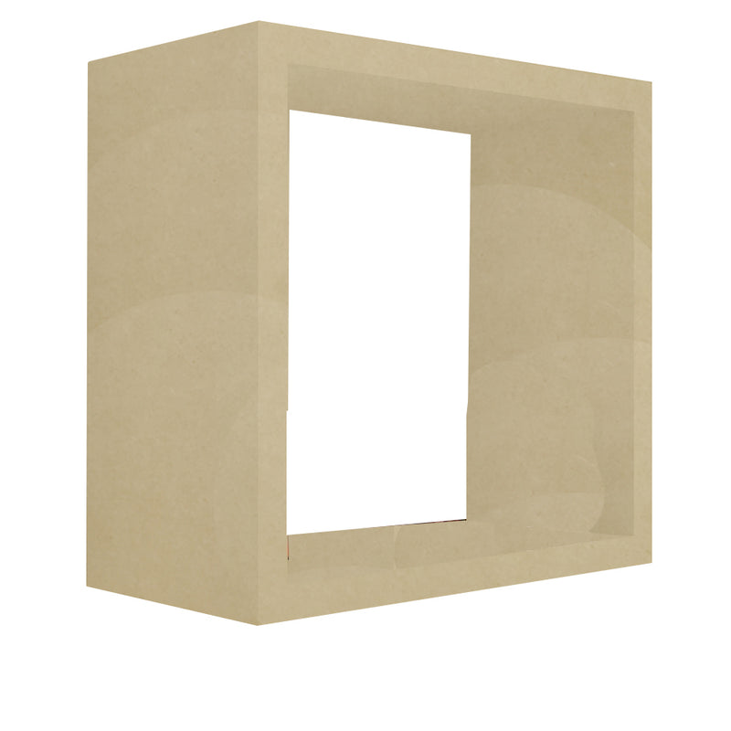 Nicho Decorativo 45X45X15 cm Em Mdf Natural