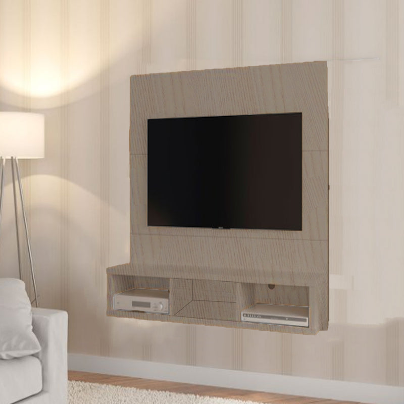 Painel Para Tv Até 32 polegadas 3 nichos Madeirado Em Mdf