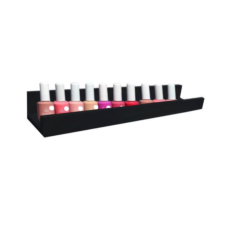 Prateleira Esmalteria Simples 65 cm Em Mdf Preto