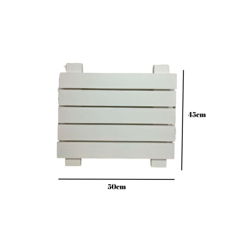Painel Canaletado modular 50x50 cm branco