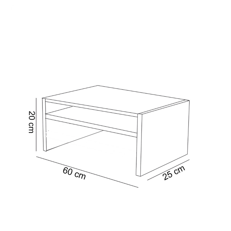 Suporte Duplo Para Monitor Em Mdf Branco