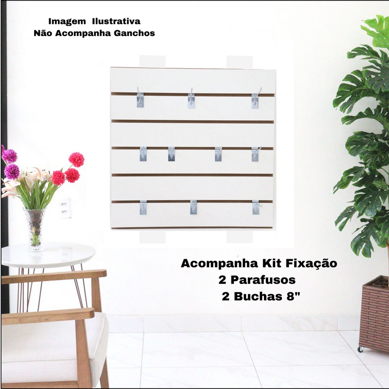 Painel Canaletado modular 50x50 cm natural