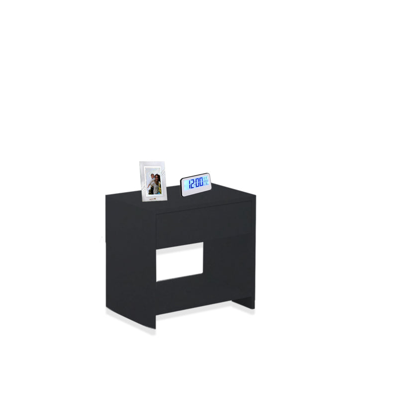 MESA DE CABECEIRA 1 GAVETA Preto