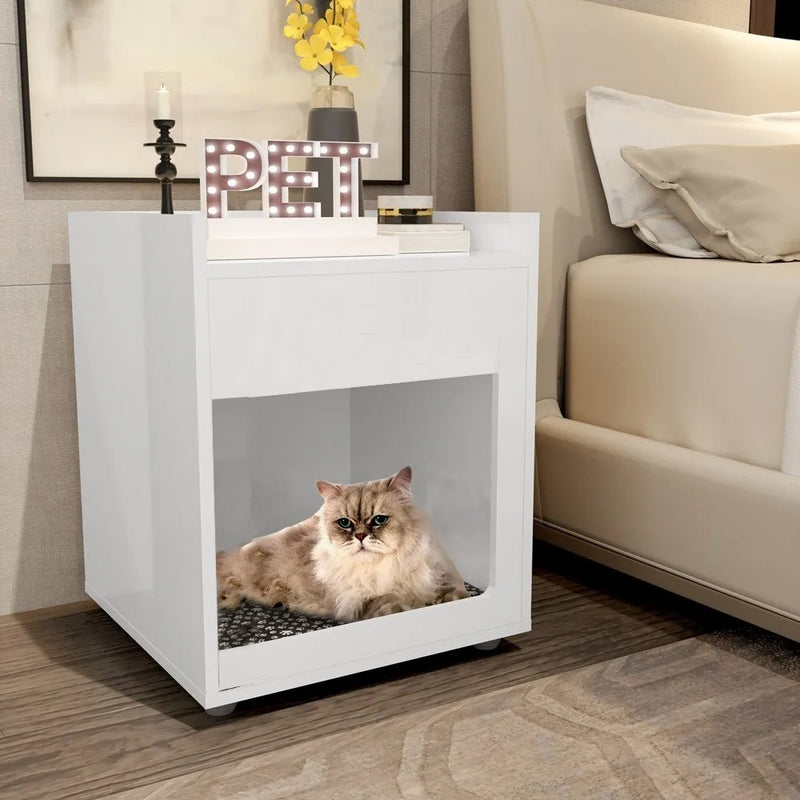 Mesa De Cabeceira/Cama Pet Em Mdf